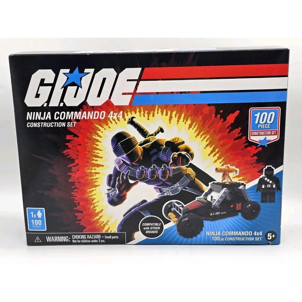 GI Joe Snake Eyes Ninja Commando 4x4 Building Block Kids Toy NEW